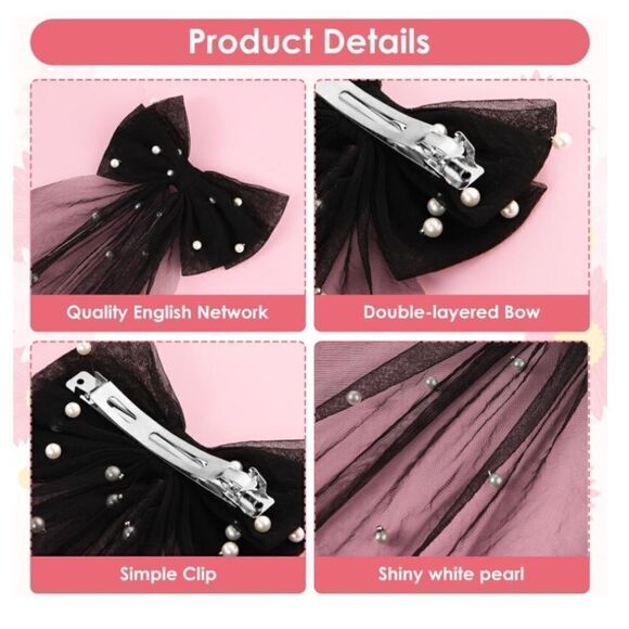 Bridal Pearl Bow - Picture 4 of 5